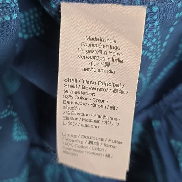 NEW J. Crew Poplin Blue Coral Midi Dress Seaport Blue Cenote - Picture 13 of 13